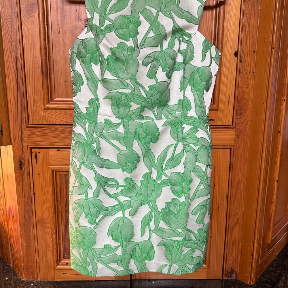Milly Tulip jacquard Green Floral Women's Dress size 10